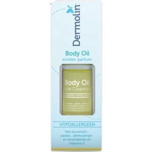 Dermolin - Body Oil - Hypoallergeen - 75ml - Natuurlijke Olie voor Gevoelige Huid