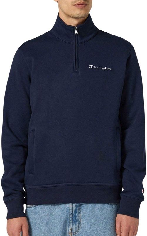 Champion Icons Small Logo Half-Zip Sweater Heren - Maat L