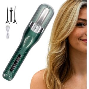 Split Ender voor Gespleten Haarpunten Incl. 5 Accessoires - Multistyler Split Remover Draadloos - Split End Trimmer - Donker Groen