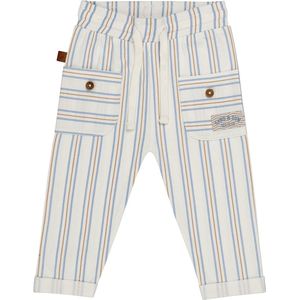 Frogs and Dogs - Bedrukte gestreepte broek | White Alyssum - Katoen - Maat 92