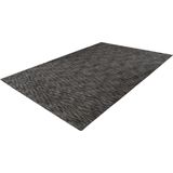 Lalee Comfy Uni vloerkleed karpet effen laagpolig vloerkleed rechthoekig organische vormen tapijt fraai gemêleerd 160x230 cm zilver grijs