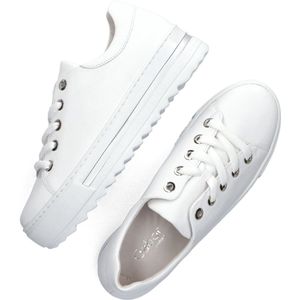 Gabor 496 Lage sneakers - Leren Sneaker - Dames - Wit - Maat 38