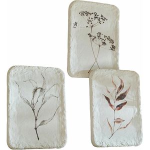 LOBERON Afbeelding set van 3 Hillsdale wit