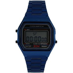 Coolwatch Horloge CW.382 Digital staal 5 ATM blue
