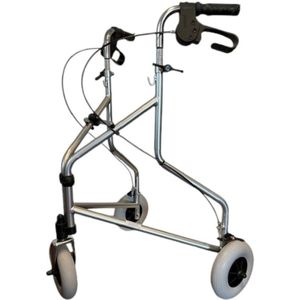 Premis Delta - 3 wiel Rollator - Inklapbaar - Basic model - Metallic Zilver