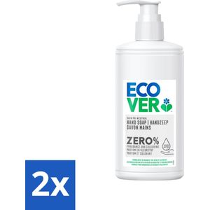 2 x Ecover - Handzeep ZERO - Parfumvrij - 250 ml - Handzeep - Gevoelige Huid - Parfumvrij - Hypoallergeen - Biologisch Afbreekbaar