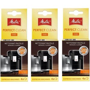 Melitta Perfect Clean - Espresso Machinereiniger - 3 x 4 zakjes