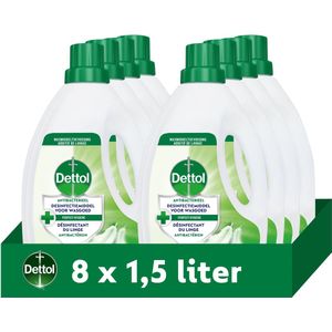 Dettol - Sensitive - Antibacterieel Desinfectiemiddel voor Wasgoed - 1,5L - 8 Stuks - Voordeelverpakking