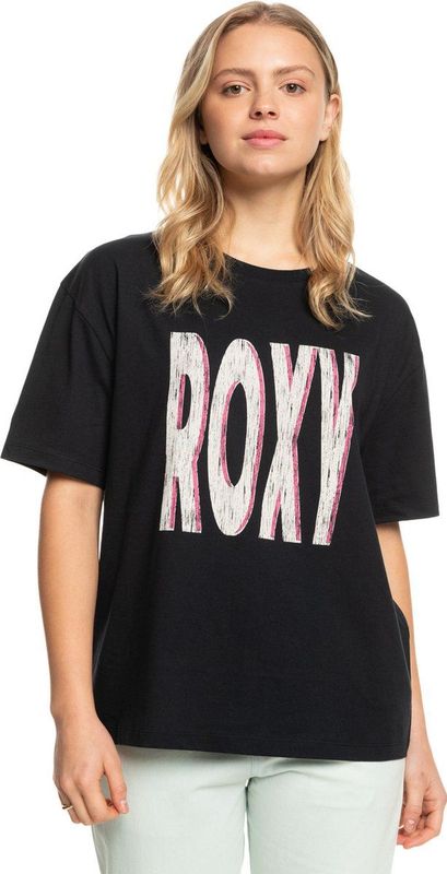 Roxy - Sand Under The Sky - T-shirt - Zwart - Korte Mouwen