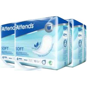 Attends - Soft Maxi 4 - Inleggers - Voordeelverpakking - 3 x 10 stuks