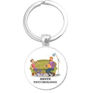 Akyol - Psycholoog Sleutelhanger - Psycholoog - de beste psycholoog - psycholoog - psychologie - therapie - 2,5 x 2,5 CM