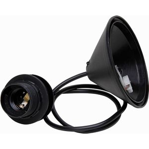 CORODEX snoerpendel | zwart | inclusief plafondplaat en fitting | zwart
