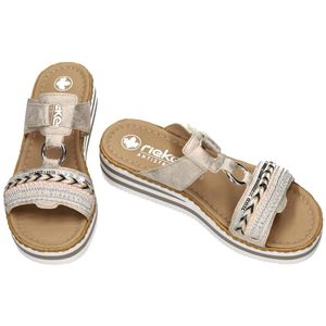 Rieker -Dames - goud - slippers & muiltjes - maat 42
