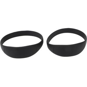 Knie Ondersteuning Band voor Patellapees Stabilisatie - 2 stuks met Draagbare Tas | Elastische Brace voor Basketbal en Hardlopen - Zwart