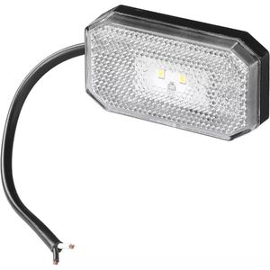 ProPlus Witte LED markeringslamp - waterdicht - 80 x 44 mm - 12/24V