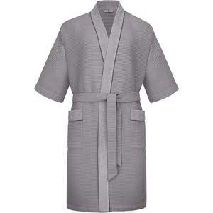 Heren Kimono Badjas van Katoen - Wafelpiqué