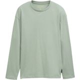 TOM TAILOR - Shirt - Chocoladebruin - Oversized - Lange Mouw