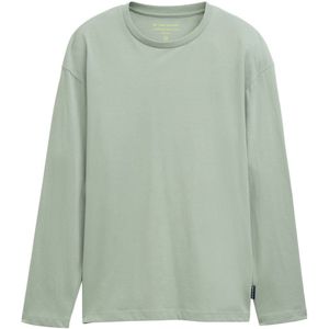 TOM TAILOR - Shirt - Chocoladebruin - Oversized - Lange Mouw