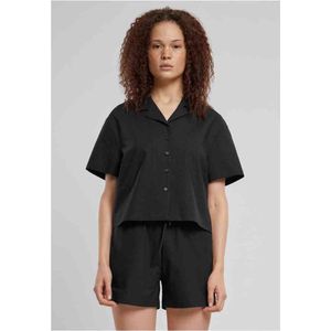 Urban Classics - Seersucker Blouse - XS - Zwart