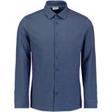 No Excess - Overhemd - Navy - Regular Fit - Lange Mouw