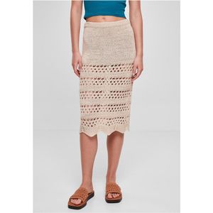 Urban Classics - 3/4 Crochet Knit Rok - Zwart - Damesrok