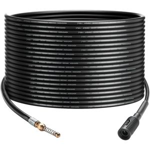 Hogedrukreiniger uitbreidingsset - Afvoerpijp reinigingsslang kit - Flexibele buis ontstopper voor hogedrukreinigers - Riool Jetter met straalmondstuk - Roterend - Voor hogedrukreinigers.