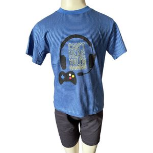 Cocodream Quality - Jongens blauwe pyjamaset - Maat 128 - Jongens - blauw -