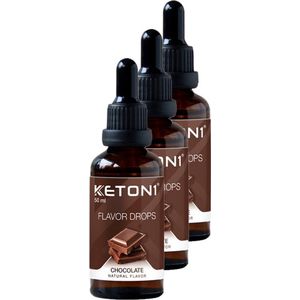 Keton1 | Flavor drops | Chocolate | 3 stuks | 3 x 50 ml