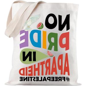 Gay Pride Tote Bag - Steun voor Palestina - Gratis Palestina Shopping Bag-Eenheid en trots - Palestijns cadeau