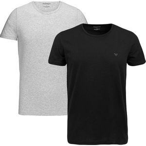 Emporio Armani T-shirt - Maat L  - Mannen - zwart/grijs