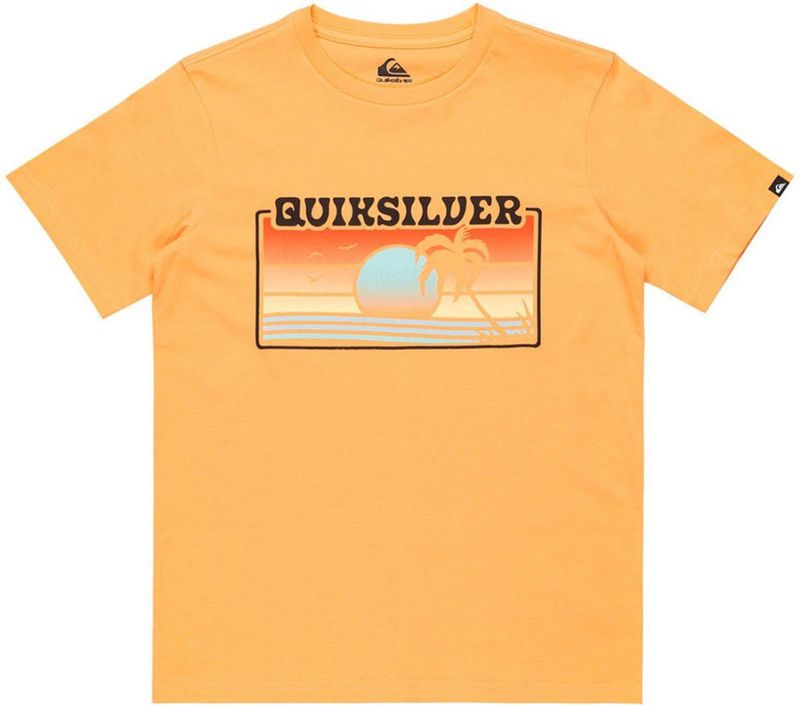 Quiksilver - Ev Sun Faded - T-shirt - Geel - Korte Mouwen - Jongens 8-16