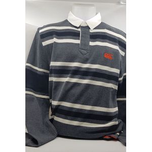 Long Sleeve Stripe Rugby Shirt Old School S