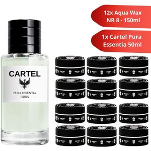 Bandido Aqua Wax 8 - 150 ML - 12 PIECES & 1x Cartel EDP 50ML