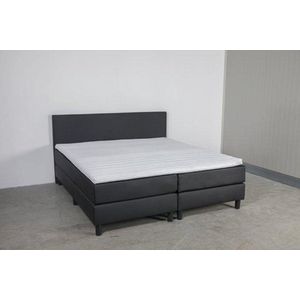 Boxspring Bravo - 90x210 cm - Luxe Pocketvering - Skai Zwart
