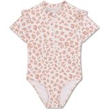 Swim Essentials - Badpak - Beige Panterprint - Meisjes - UV-bescherming