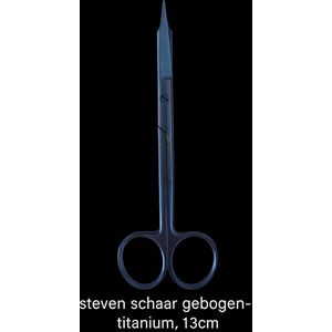 Belux Surgical Instruments / Steven schaar gebogen – titanium, 13 cm