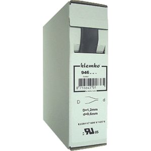KLEM krimpslang dunw FP, polyolefine (PO-X), zw, warmkrimp