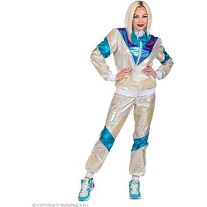 WIDMANN - Kostuum holografisch trainingspak grote maat - XL