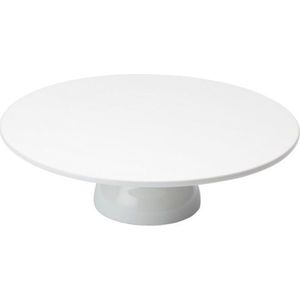 KC Blue Sweetly Does It Taartplateu - Cake Stand of Taart Standaard Porselein 30 x 9 centimeter - Wit