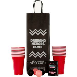Extreme Beerpong INCLUSIEF Kaartspel - Beerpong Is Het Drankspel - Red cups - 18+ - Verjaardag Cadeau