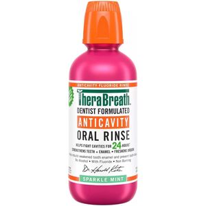 TheraBreath Anticavity Fluoride Mouthwash - Mondspoeling - Mondwater - Sparkle Mint - 473ml