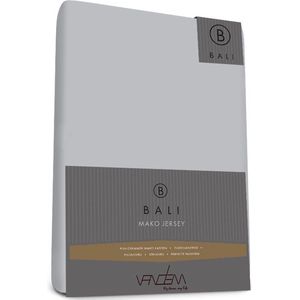 Bali - Van Dem - Mako Jersey - Splittopper Hoeslaken - 200 x 200 cm - zilvergri