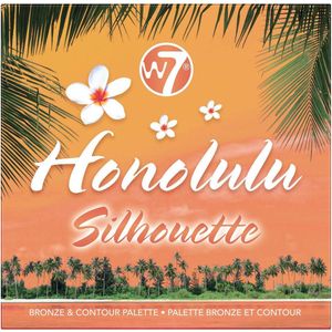 W7 - Honolulu Silhouette - Make-Up Palet - Bruin - Poeder