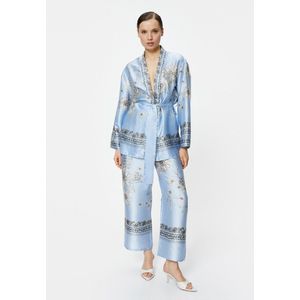 Sjaalkraag Binding gedetailleerd Kimono