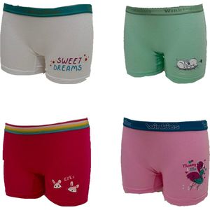 Embrator meisjes Boxershorts 4-stuks met opdruk maat 164