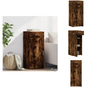 vidaXL Dressoir - Dressoirs - Kast - Wandkast - Dressoir 40x42,5x93 cm bewerkt hout gerookt eikenkleurig