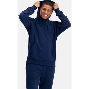 Bamboo Basics Heren Hoodie Boas - Maat S - Navy Hoodie - Zachte Bamboe Trui Met Capuchon - Loungetrui
