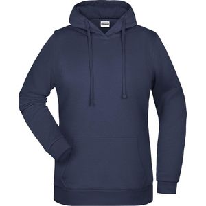 James And Nicholson Vrouwen/dames Basic Hoodie (Marine)