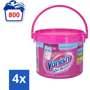 Vanish Oxi Action - Vlekkenverwijderaar - Wasbooster - Gekleurde Was - 2.7 Kg - Voordeelverpakking - 4 stuks