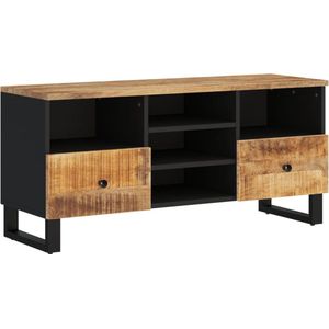 vidaXL-Tv-meubel-100x33x46-cm-massief-mangohout-en-bewerkt-hout